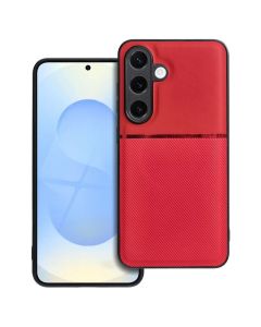 Forcell Noble PU Leather Rugged Armor Case Red (Samsung Galaxy S25)