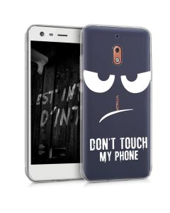 KWmobile Θήκη Σιλικόνης Slim Fit Silicone Case (45386.01) Don't touch my phone (Nokia 2.1 2018)