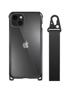 SwitchEasy Odyssey+ Rugged Utility Protective Case with Lanyard (MPH067010MT22) Metal Black (iPhone 14 Plus)