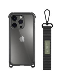 SwitchEasy Odyssey+ Rugged Utility Protective Case with Lanyard (MPH61P010LK22) Classic Black (iPhone 14 Pro)