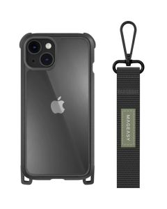 SwitchEasy Odyssey+ Rugged Utility Protective Case with Lanyard (MPH067010LK22) Classic Black (iPhone 14 Plus)