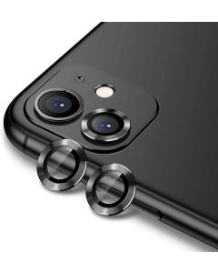 Camera Lens Tempered Glass Film Prοtector Black (iPhone 11 / 12 / 12 mini)