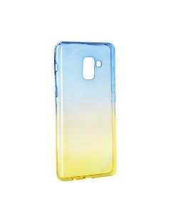Forcell Soft TPU Ombre - Blue / Gold (Samsung Galaxy A8 2018)
