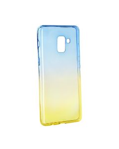 Forcell Soft TPU Ombre - Blue / Gold (Samsung Galaxy A8 Plus 2018)