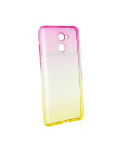 Forcell Soft TPU Ombre - Pink / Gold (Huawei Y7)