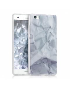 KWmobile Paper Design Silicone Case (38293.01) Θήκη Σιλικόνης Λευή (Huawei Ascend P8 Lite)