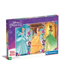 Clementoni Παιδικό Παζλ Super Color Disney Πριγκίπισσες 104 τμχ