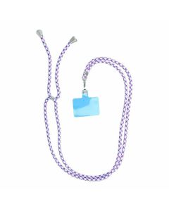 Pendant Swing Smartphone Lanyard Strap Λουράκι Θήκης Κινητού - White / Purple