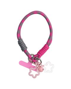 Phone Pendant FZ-11 Stars Wrist Strap Λουράκι Μεταφοράς Καρπού - Grey / Pink