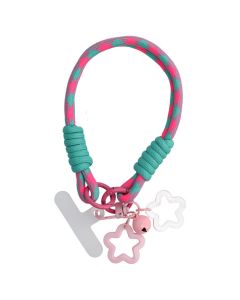 Phone Pendant FZ-11 Stars Wrist Strap Λουράκι Μεταφοράς Καρπού - Pink / Blue