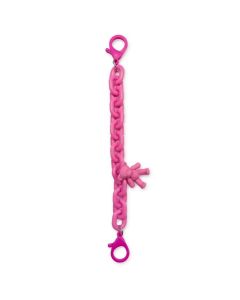 Color Chain Rope Style Phone Strap Λουράκι - Dark Pink
