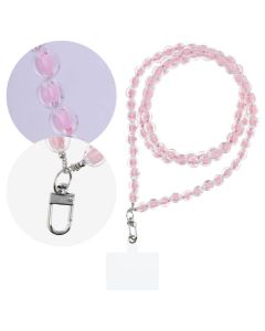 Universal Phone Strap Colorful Λουράκι Κινητού 120cm (60cm Loop) Pink