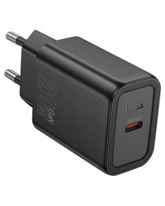 HOCO N60 Fast Wall Charger QC3.0 PD 20W Type-C Αντάπτορας Φόρτισης - Black