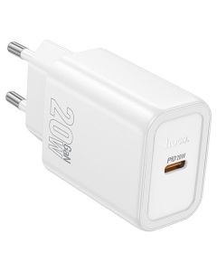 HOCO N60 Fast Wall Charger QC3.0 PD 20W Type-C Αντάπτορας Φόρτισης - White