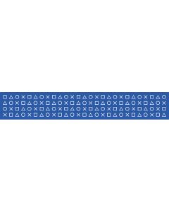PlayStation (Blue) Wooden Sign - Ξύλινη Ταμπέλα Διακόσμησης 13x80cm