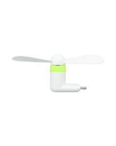 Portable Small Fan microUSB for Smartphones Φορητό Ανεμιστηράκι - White