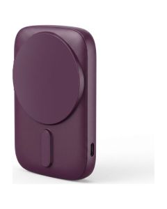 Blue Star Slim DG-P8 Powerbank MagSafe Μαγνητικό Powerbank 5000mAh 15W - Burgundy - MT84023