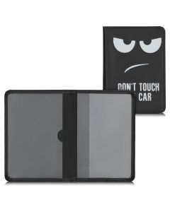 KWmobile Car Document Holder with Card Slots (50104.01) Θήκη Εγγράφων Αυτοκινήτου Don't Touch My Car White / Black