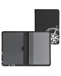 KWmobile Car Document Holder with Card Slots (50104.24) Θήκη Εγγράφων Αυτοκινήτου Navigational Compass White / Black