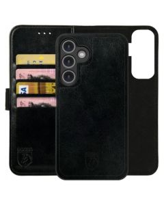 Rosso Element 2 in 1 PU Leather Wallet Θήκη Πορτοφόλι - Black (Samsung Galaxy S24 Plus)