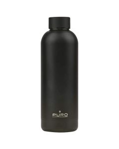 Puro Hot & Cold Double Wall Matt Bottle 500ml Θερμός Black