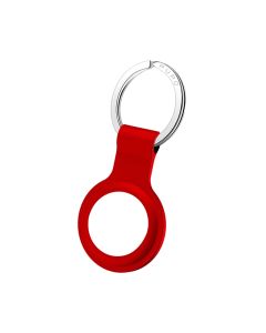 Puro Icon Liquid Silicone Case Keychain with Key Ring for Apple AirTag Θήκη Σιλικόνης - Red