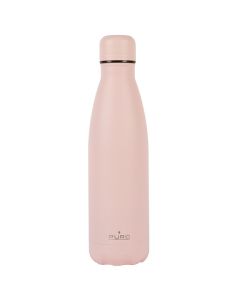 Puro ICON Double Wall Powder Coating Bottle 500ml Θερμός Candy Pink