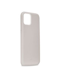 Puro Icon Soft Touch Silicone Case Light Grey (iPhone 11 Pro Max)