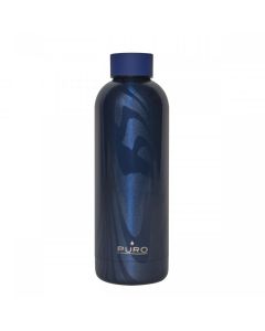 Puro Optic Stripe Stainless Steel Bottle 500ml Θερμός Dark Blue