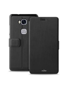 PURO Θήκη Πορτοφόλι με δυνατότητα Stand Black (HWHONOR5XBOOKCBLK) (Huawei Honor 5X)