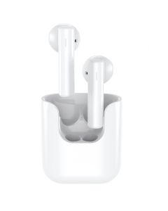 QCY T12 TWS Bluetooth Earphone Wireless Earbuds with Charging Box - White