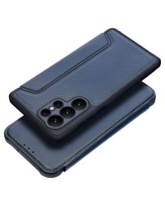 Forcell Razor Carbon Wallet Case Θήκη Πορτοφόλι - Blue (Samsung Galaxy S24) - MT73226