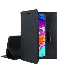Tel1 Fancy Diary Case Θήκη Πορτοφόλι με δυνατότητα Stand Black (Realme 9 Pro Plus)