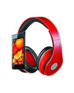 Rebeltec Audiofeel2 Stereo Wired Headphones Ενσύρματα Ακουστικά - Red