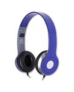 Rebeltec City Headphones with Microphone Ενσύρματα Ακουστικά Jack 3.5mm 1.2m - Blue