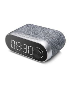 Remax RB-M26 Portable Bluetooth Speaker Alarm Clock Ασύρματο Ηχείο - Silver