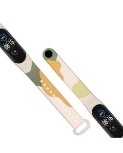 Silicone Replacement Band Camo Light Green Yellow Λουράκι Σιλικόνης για Xiaomi Mi Band 3 / 4
