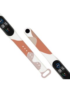 Silicone Replacement Band Camo Orange Brown Λουράκι Σιλικόνης για Xiaomi Mi Band 5 / 6