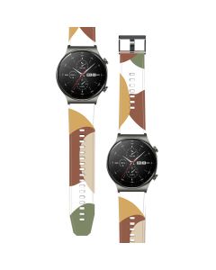 Silicone Replacement Band Camo Yellow Brown Λουράκι Σιλικόνης για Huawei Watch GT2 Pro