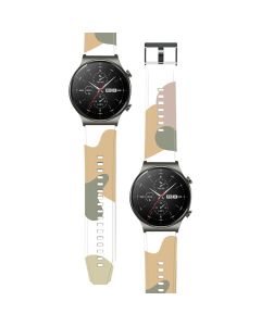 Silicone Replacement Band Camo Green Λουράκι Σιλικόνης για Huawei Watch GT2 Pro