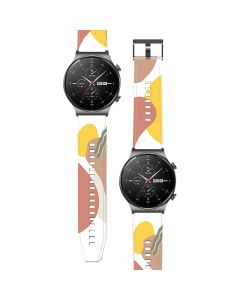 Silicone Replacement Band Camo Brown Λουράκι Σιλικόνης για Huawei Watch GT2 Pro