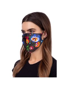 Reusable Face Mask Προστατευτική Μάσκα Προσώπου - Folklore Black