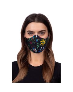 Reusable Profiled Face Mask Προστατευτική Μάσκα Προσώπου - Folklore 2 Black