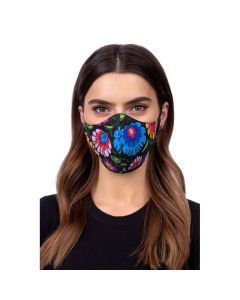 Reusable Profiled Face Mask Προστατευτική Μάσκα Προσώπου - Folklore Black