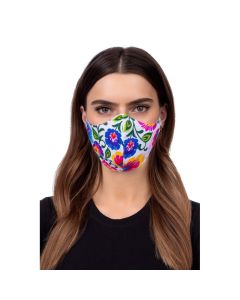 Reusable Profiled Face Mask Προστατευτική Μάσκα Προσώπου - Folklore White