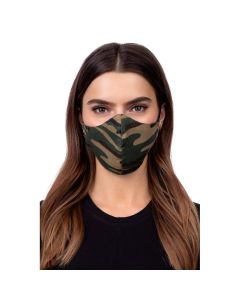Reusable Profiled Face Mask Προστατευτική Μάσκα Προσώπου - Green Camo