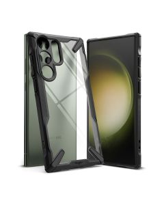 Ringke Fusion-X Σκληρή Θήκη με TPU Bumper Black (Samsung Galaxy S23 Ultra)