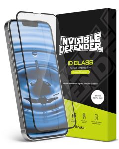 Ringke Invisible Defender 3D Full Face Tempered Glass Screen Protector Black (iPhone 13 / 13 Pro / 14)