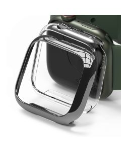 Ringke Slim 2-Pack Case - Θήκες Clear / Dark Chrome (Apple Watch 7 45mm)