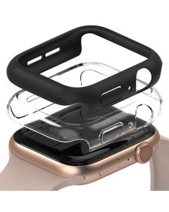 Ringke Slim 2-Pack Case - Θήκες Clear / Black (Apple Watch 40mm)